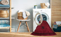 Machine Washable Traditional Red Rug in a Washing Machine, wshtr1057