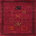 Square Traditional Red Persian Rug, tr1057