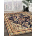 Traditional Reddish Brown Persian Rug in Family Room, tr1061