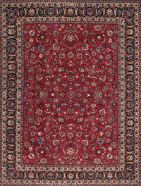 Machine Washable Traditional Dark Almond Brown Rug, wshtr1062