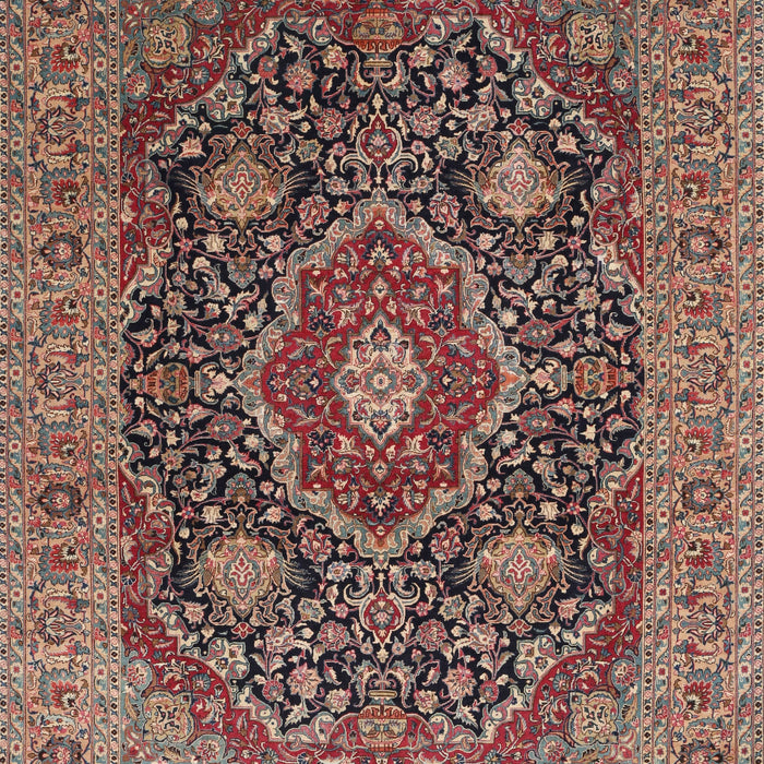 Traditional Camel Brown Medallion Rug, tr1063