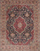 Machine Washable Traditional Camel Brown Rug, wshtr1063