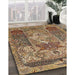 Machine Washable Traditional Dark Sienna Brown Rug in a Family Room, wshtr1064