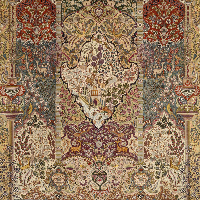 Traditional Dark Sienna Brown Persian Rug, tr1064