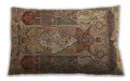 Traditional Classic Rectangular Dark Sienna Brown Lumbar Throw Pillow, 13 inch by 19 inch, lbtr1064