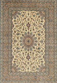 Machine Washable Traditional Sepia Brown Rug, wshtr1065