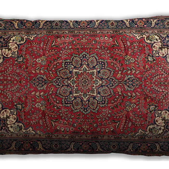 Traditional Classic Rectangular Dark Almond Brown Lumbar Throw Pillow, 13 inch by 19 inch, lbtr1066