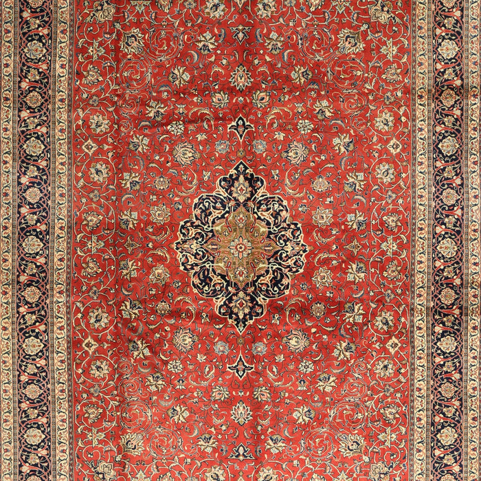 Machine Washable Traditional Tomato Red Rug, wshtr1067