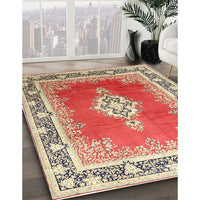 Traditional Brown Medallion Rug, tr1068