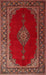 Traditional Sienna Brown Medallion Rug, tr106