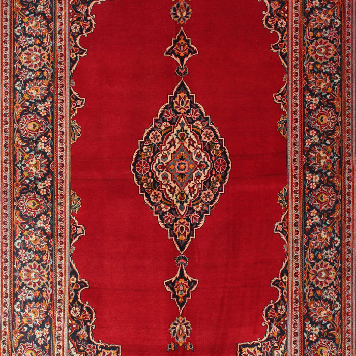 Traditional Sienna Brown Medallion Rug, tr106
