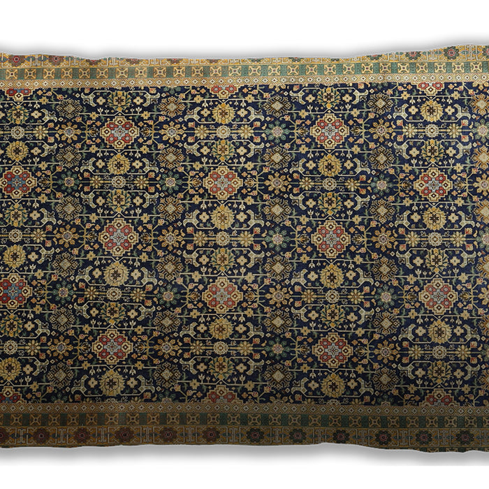 Traditional Classic Rectangular Metallic Gold Lumbar Throw Pillow, 13 inch by 19 inch, lbtr1070