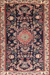 Machine Washable Traditional Vermilion Red Rug, wshtr1071