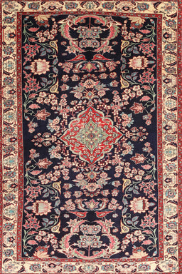 Machine Washable Traditional Vermilion Red Rug, wshtr1071