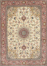 Machine Washable Traditional Sienna Brown Rug, wshtr1072