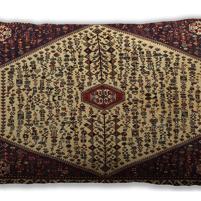 Traditional Classic Rectangular Metallic Gold Lumbar Throw Pillow, 13 inch by 19 inch, lbtr1073