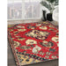 Machine Washable Traditional Orange Brown Rug in a Family Room, wshtr1074