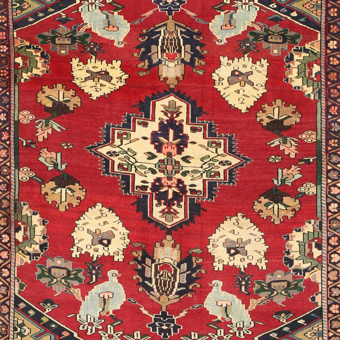 Traditional Orange Brown Persian Rug, tr1074