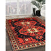 Machine Washable Traditional Sienna Brown Rug in a Family Room, wshtr1075