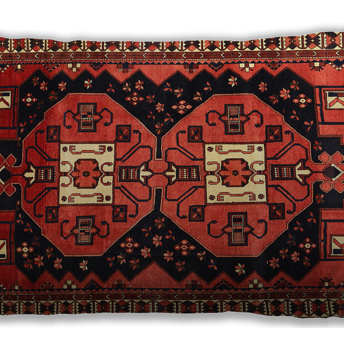 Traditional Classic Rectangular Sienna Brown Lumbar Throw Pillow, 13 inch by 19 inch, lbtr1075