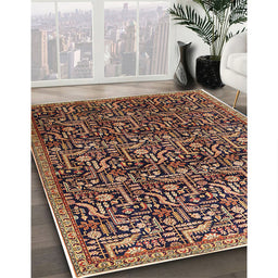 Machine Washable Traditional Purple Lily Purple Rug in a Family Room, wshtr1077
