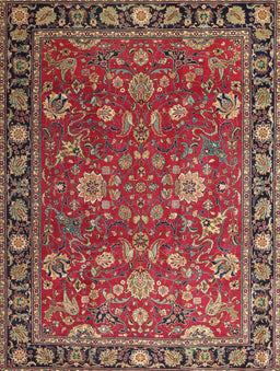 Machine Washable Traditional Orange Salmon Pink Rug, wshtr1078