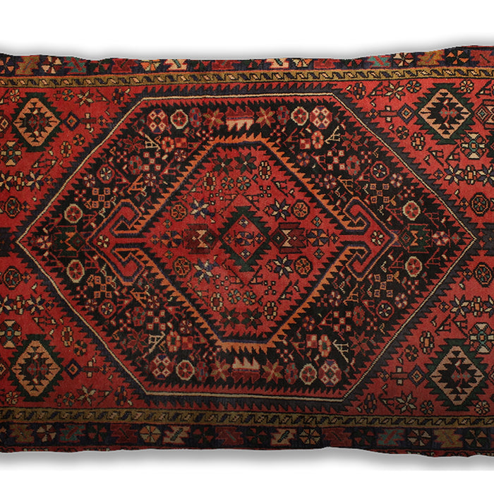 Traditional Classic Rectangular Dark Sienna Brown Lumbar Throw Pillow, 13 inch by 19 inch, lbtr107