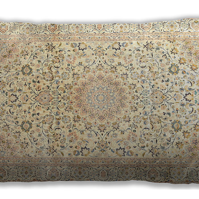 Traditional Classic Rectangular Golden Blonde Gold Lumbar Throw Pillow, 13 inch by 19 inch, lbtr1080