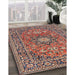 Machine Washable Traditional Brown Red Rug in a Family Room, wshtr1083