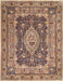 Traditional Reddish Brown Medallion Rug, tr1084