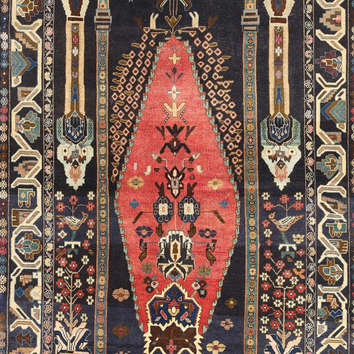 Traditional Bakers Brown Medallion Rug, tr1085