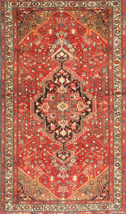 Machine Washable Traditional Red Rug, wshtr1086