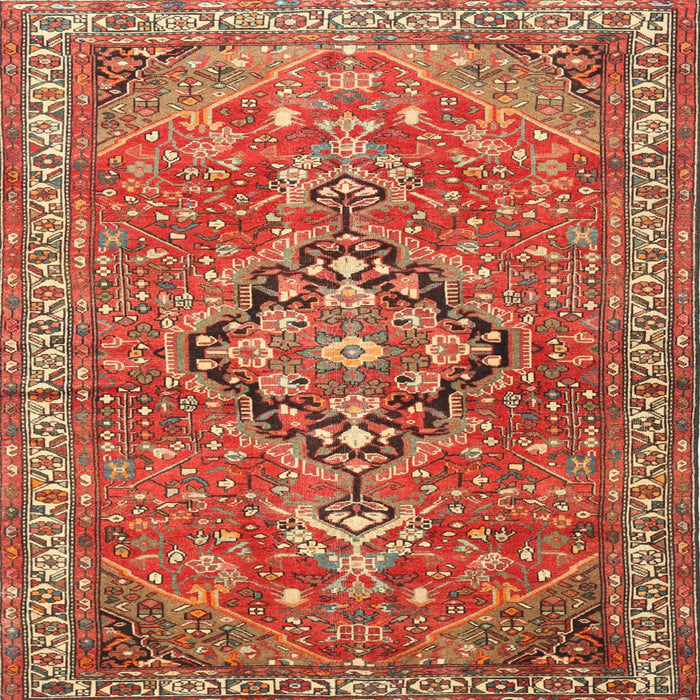 Square Traditional Red Persian Rug, tr1086