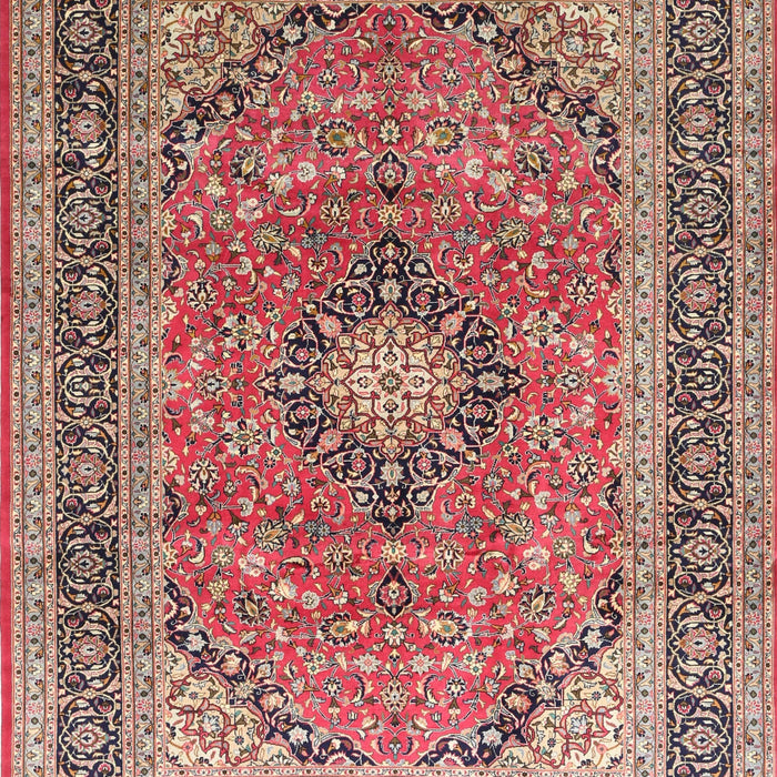Traditional Brown Red Persian Rug, tr1087