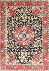 Machine Washable Traditional Brown Rug, wshtr1088