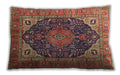 Traditional Classic Rectangular Fire Brick Red Lumbar Throw Pillow, 13 inch by 19 inch, lbtr1089