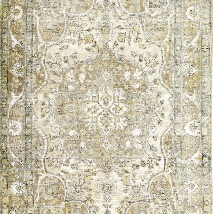Traditional Camel Brown Persian Rug, tr1090