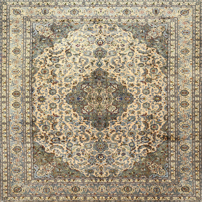 Round Machine Washable Traditional Brown Rug, wshtr1093