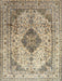 Traditional Brown Medallion Rug, tr1093