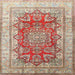 Square Traditional Brown Persian Rug, tr1094