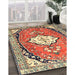 Machine Washable Traditional Fire Brick Red Rug in a Family Room, wshtr1098