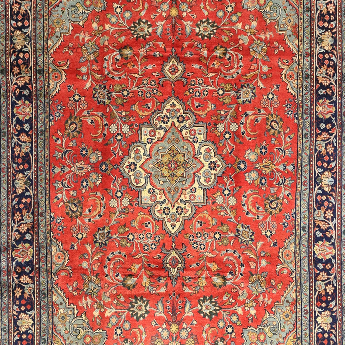 Machine Washable Traditional Camel Brown Rug, wshtr1099