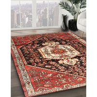 Traditional Saffron Red Persian Rug, tr1100