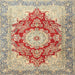 Square Traditional Sienna Brown Persian Rug, tr1101