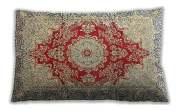 Traditional Classic Rectangular Sienna Brown Lumbar Throw Pillow, 13 inch by 19 inch, lbtr1101