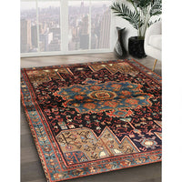 Traditional Dark Gold Brown Persian Rug, tr1104