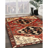 Traditional Saffron Red Persian Rug, tr1105