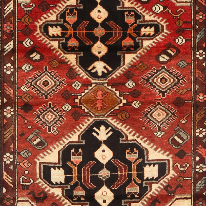 Traditional Saffron Red Persian Rug, tr1105