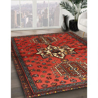 Traditional Sienna Brown Persian Rug, tr1107