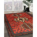 Machine Washable Traditional Sienna Brown Rug in a Family Room, wshtr1107